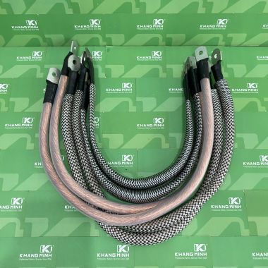 Dây đồng M50 xác rắn bấm cos 2 đầu cho máy hàn cell pin