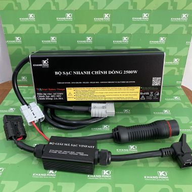 Trạm Sạc nhanh 2500W 30A cho xe VinFast và DatBike