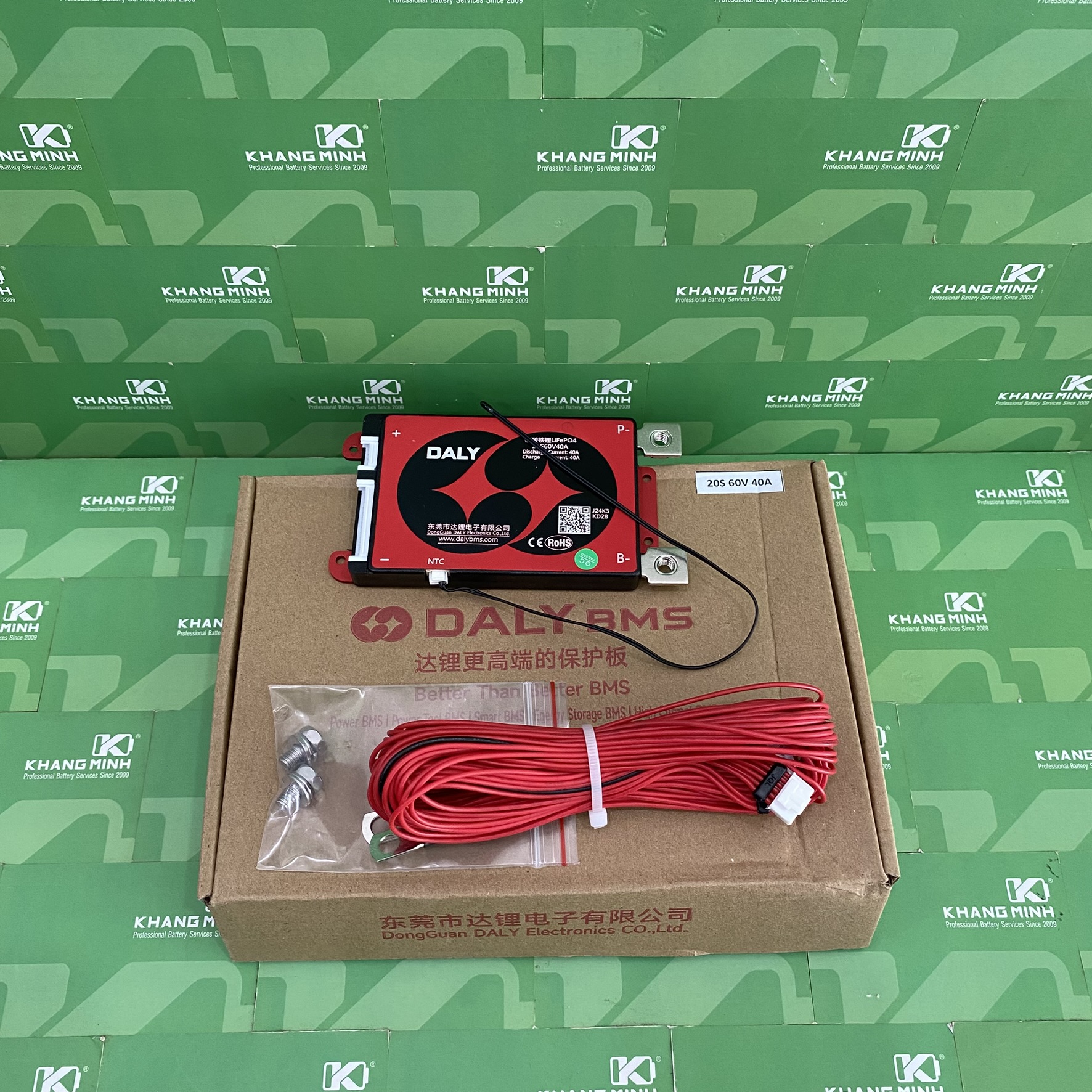 Mạch Daly 20S 60V 40A Pin Sắt LiFePO4 3.2V Chính Hãng