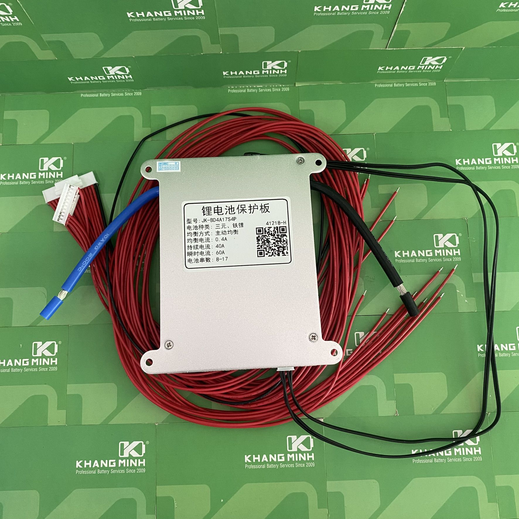 Mạch JK 8S - 17S 40A CBCĐ 0.4A Có Kết Nối Bluetooth