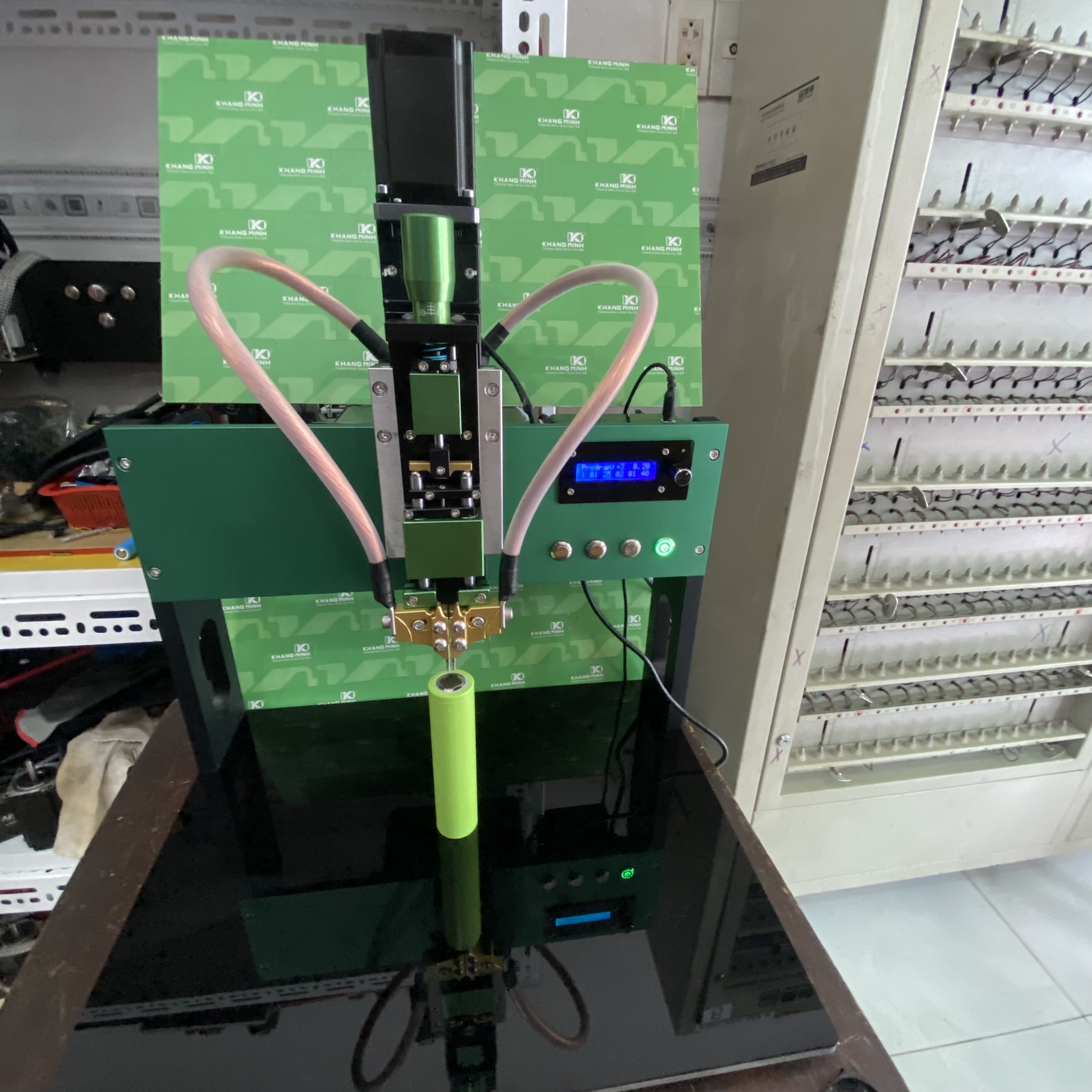 Máy Hàn Cell Pin Tự Động STEP Tích Hợp BA Hàn